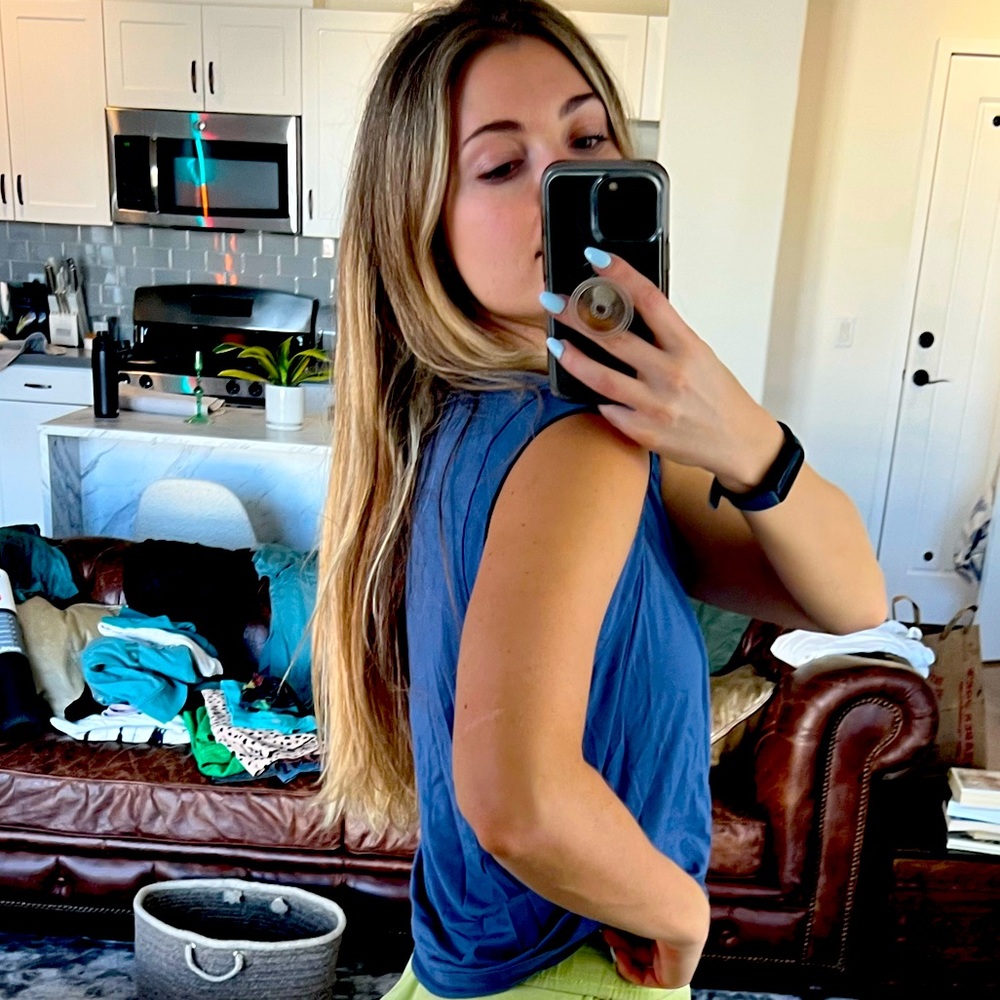 Manduka Blue Warrior Tank